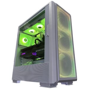 Premium 4K 16-Core Gaming Workstation PC, Steel Legend, i9-12900K, RTX 5070 Ti 16GB, 64GB 5600mhz DDR5 RAM, 2TB GEN 4 NVME SSD, WIFI + BT