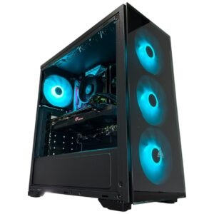 1080p Entry Level Gaming 6-Core Gaming PC, Ryzen 5 2600, RX 6600 8GB, 16GB 3000mhz DDR4 Ram, 512GB NVME SSD